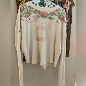 Free People(We the Free) Football inspired Sweater